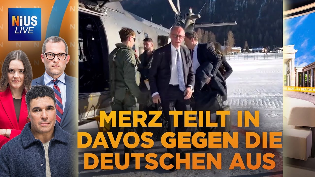 NiUS-LIVE: Merz teilt in Davos gegen die Deutschen aus