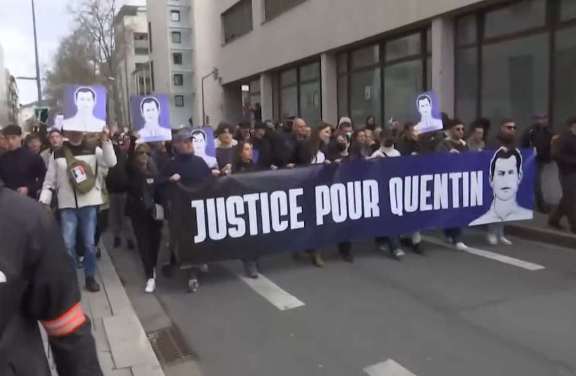 Von „Antifa“ ermordet: Beeindruckender Trauerzug für Quentin D. in Lyon