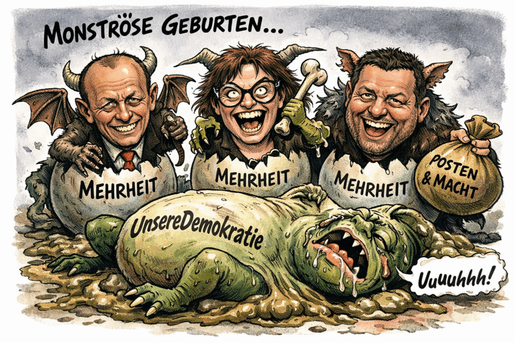 „UnsereDemokratie“ gebiert Monster
