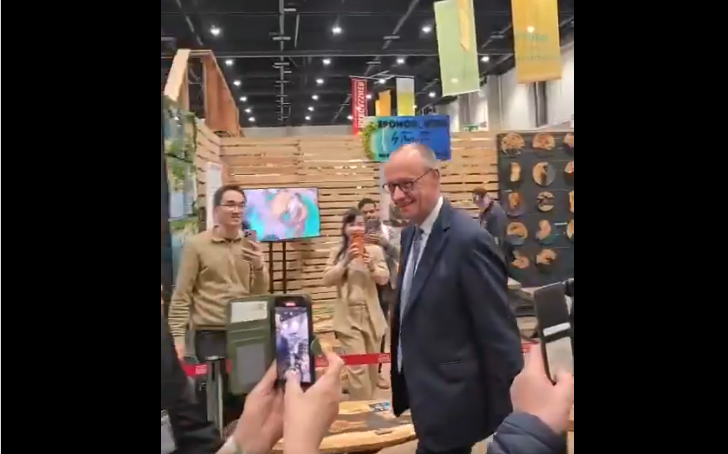 „Scheiß CDU“: So wurde Friedrich Merz auf der Grünen Woche begrüßt