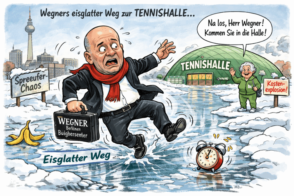 Wegner reagiert endlich: War der Weg zur Tennishalle etwa vereist?
